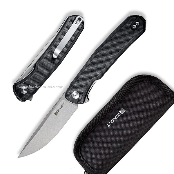 SENCUT Scitus Flipper Folding Knife, D2 Steel, G10 Handle, S21042-1