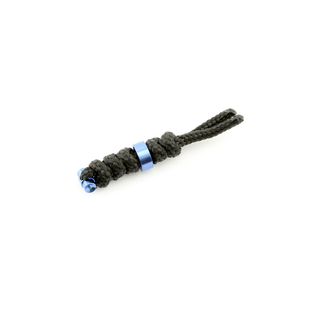 Chris Reeve Sebenza Small Lanyard, Black, Blue Bead, S31-7006