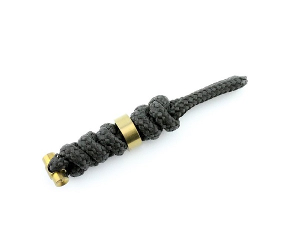(image for) Chris Reeve Sebenza Small Lanyard, Black, Gold Bead, S31-7007