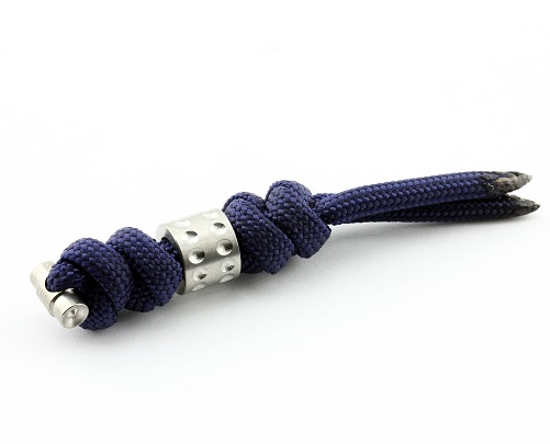 Chris Reeve Sebenza Small Lanyard, Midnight, Silver Dot Bead