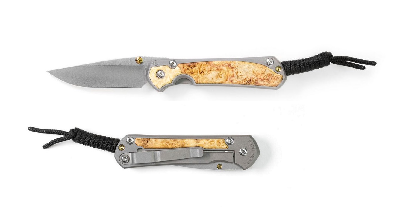 Chris Reeve Small Sebenza 31 Framelock Knife, CPM S45VN, Box Elder Burl