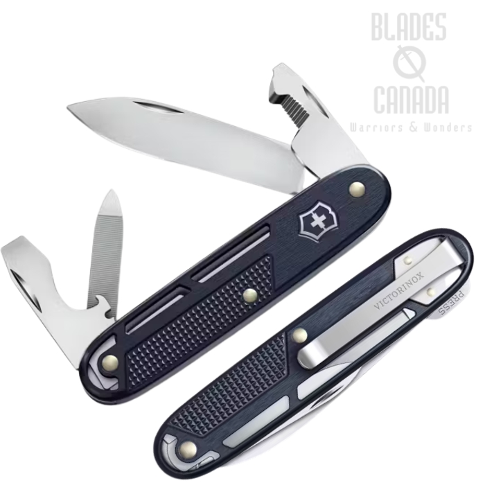 Victorinox Swiss Army Synergy Alox Multitool, Dark Blue, 0.8216.22