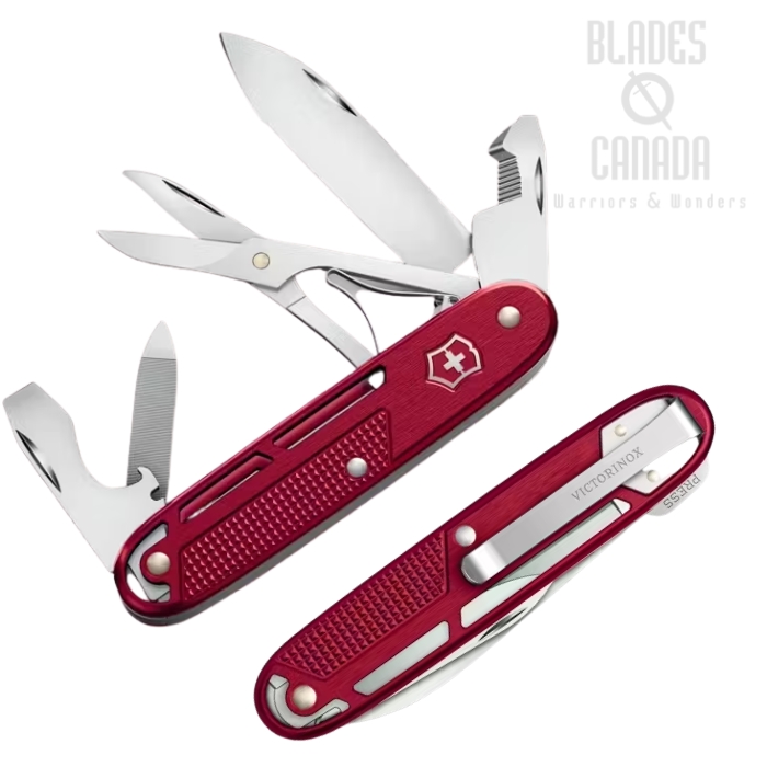 Victorinox Swiss Army Synergy X Alox Multitool, Red, 0.8226.20