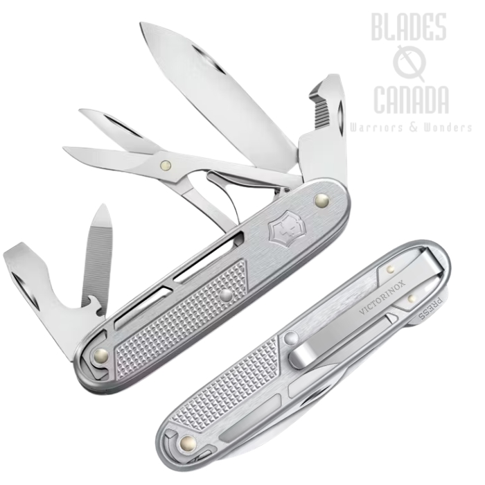 Victorinox Swiss Army Synergy X Alox Multitool, Silver, 0.8226.26