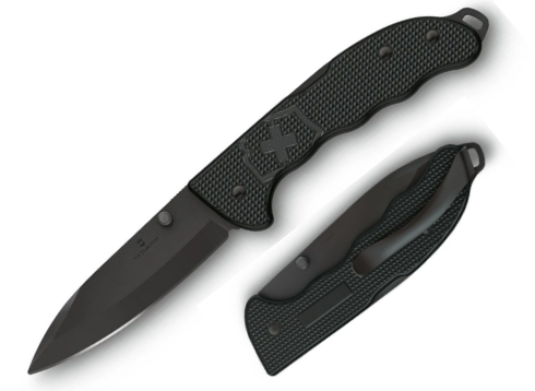 Victorinox Swiss Army Evoke BS Folding Knife, Stainless Black, Alox Black, 0.9415.DS23
