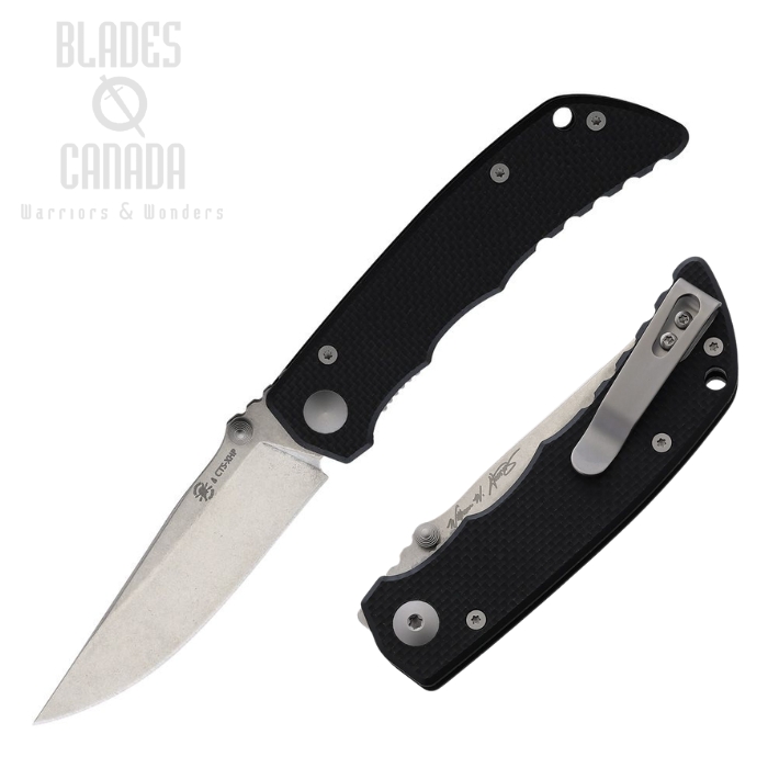 (image for) Spartan Blades Talos Lightweight Folding Knife, CTS-XHP, G10 Black
