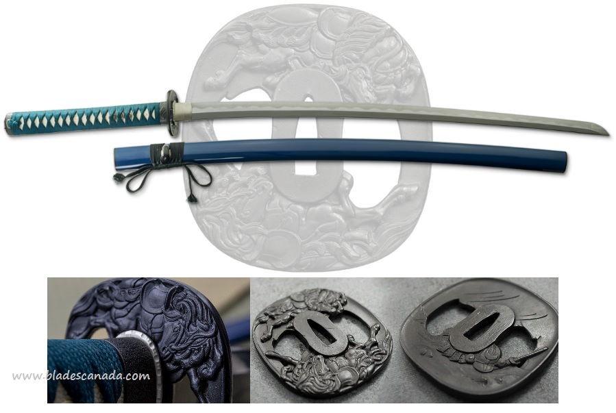 Dragon King War Horse Katana, T10 Carbon, SD35350 - Click Image to Close