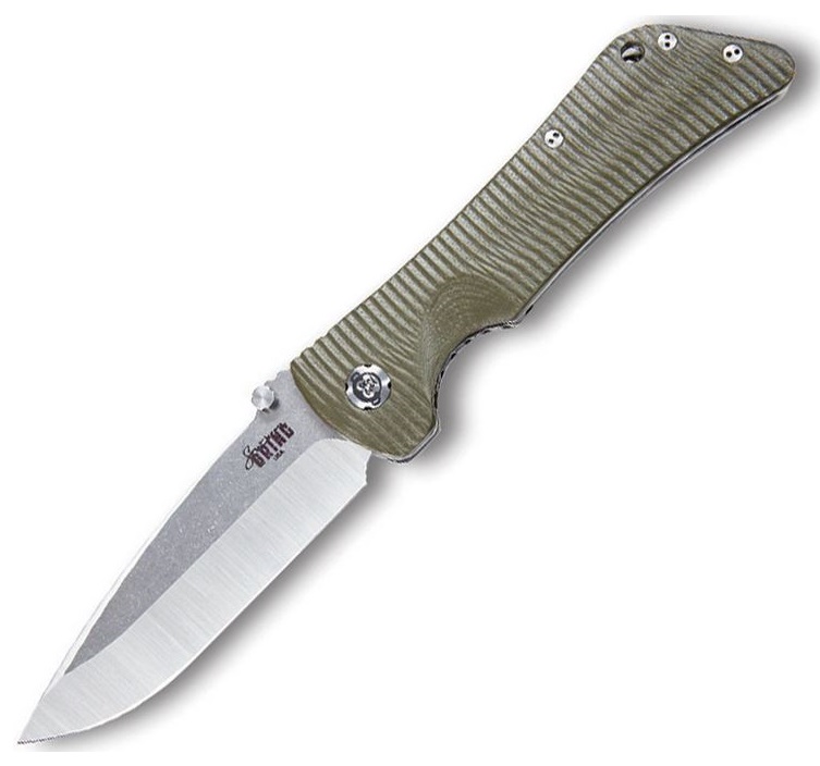 Southern Grind Bad Monkey Folding Knife, 14C28N Sandvik, G10 Green, SG20366 - Click Image to Close