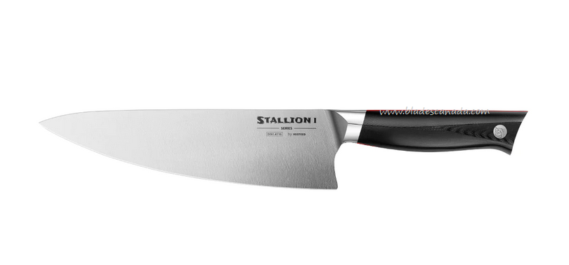 Vosteed Stallion I Chef's Knife, 8" 1.4116, G10 Black, SLCH4180