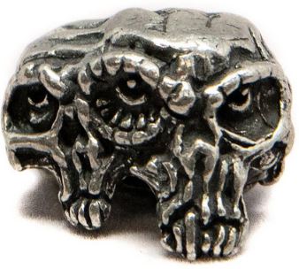 Schmuckatelli Gemini Twins Skull Bead