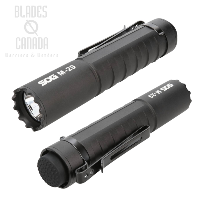 SOG M-29 Flashlight, Aluminum Black - 2000 Lumens, SOG-59-65-06-57 SOG M-29 Flashlight, Aluminum Black - 2000 Lumens, SOG-59-65-06-57