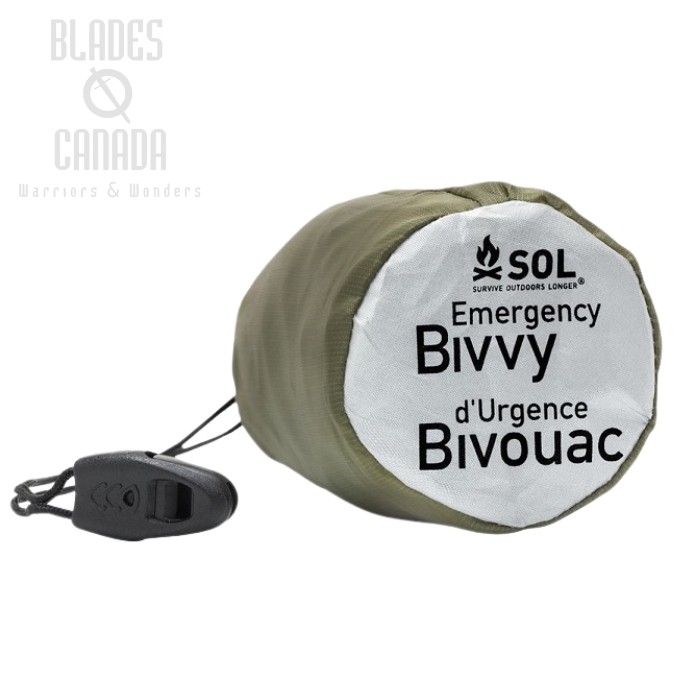 Survive Outdoors Longer SOL Emergency Bivvy w/ Whistle - OD Green