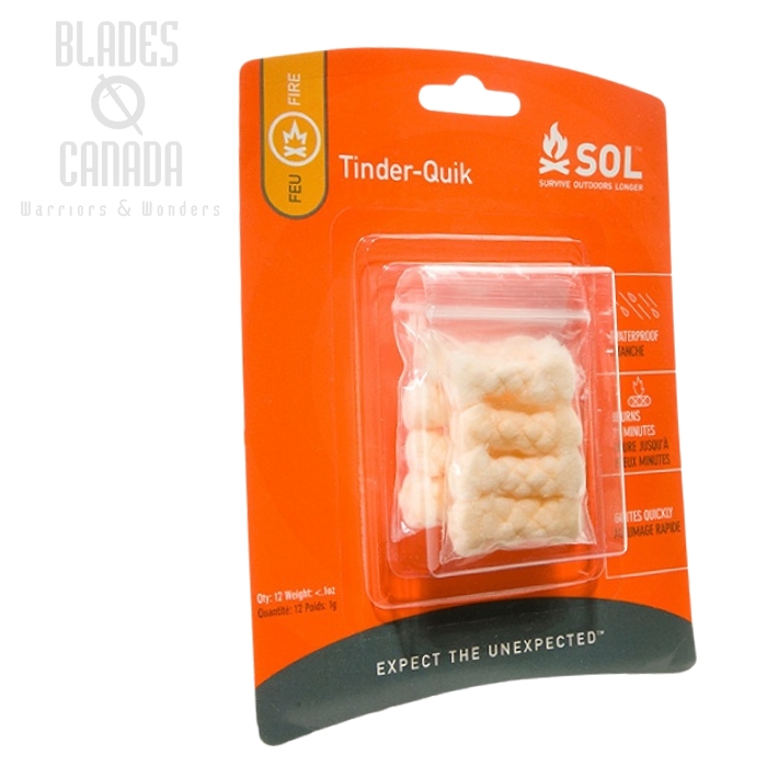 Survive Outdoors Longer SOL Tinder Quik 12-Pack