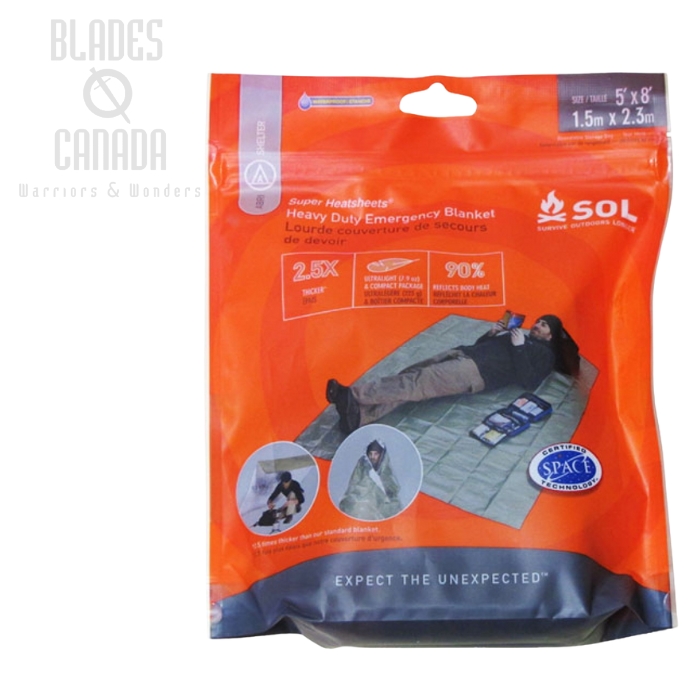 Survive Outdoors Longer SOL Heavy Duty Emergency Blanket- OD Green