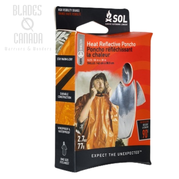 Survive Outdoors Longer SOL Heat Reflective Poncho