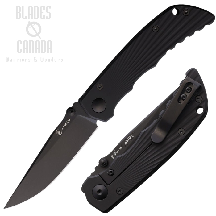 Spartan Blades Talos II Framelock Folding Knife, 154CM Black, Aluminum Black, SFBL13BKBK