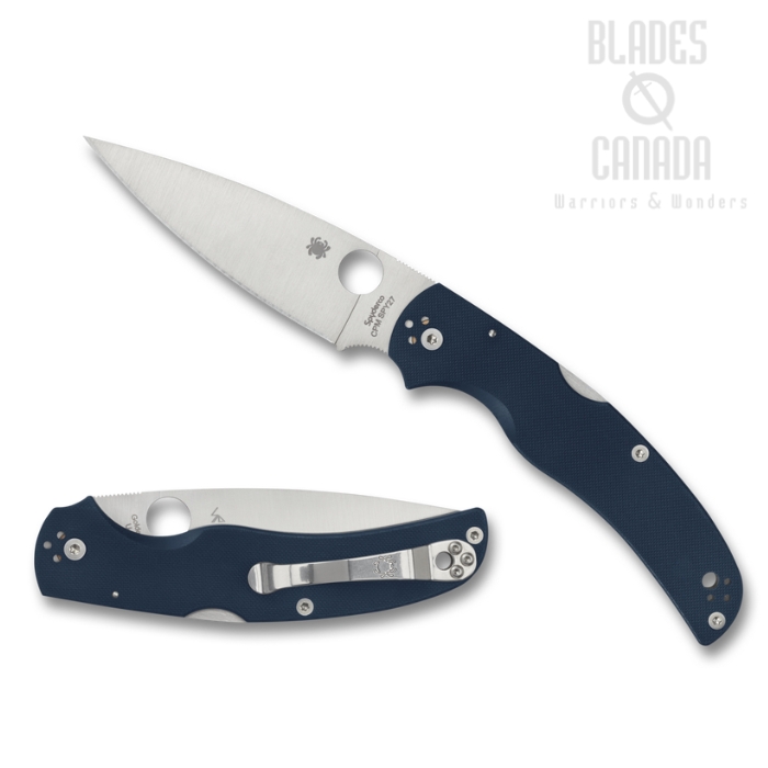 Spyderco Native Chief Folding knife, CPM SPY27, G10 Cobalt Blue, C244GPCBL