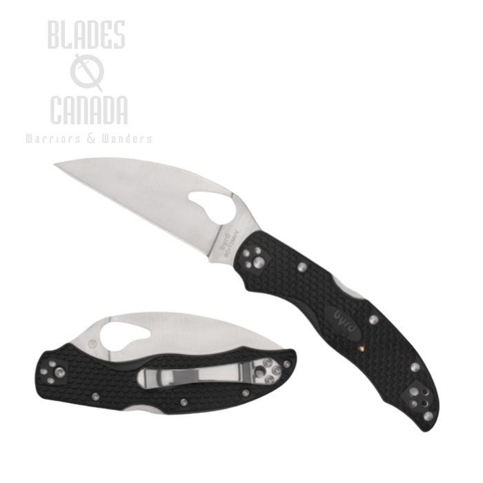 Byrd Harrier Gen 2 Lightweight Folding Knife, FRN Black, by Spyderco, BY01PBKWC2