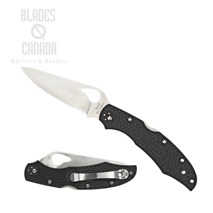 Byrd Cara Cara Gen 2 Folding Knife, FRN Black, by Spyderco, BY03PBK2
