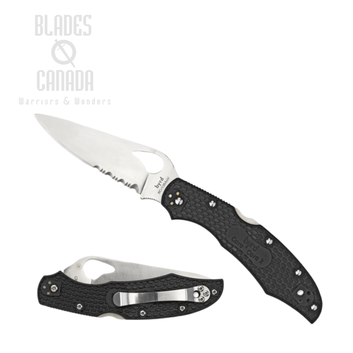 Byrd Cara Cara Gen 2 Folding Knife, FRN Black, by Spyderco, BY03PSBK2