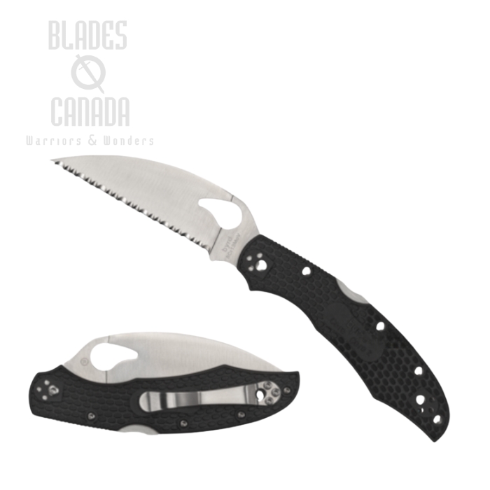 Byrd Cara Cara Gen 2 Lightweight Folding Knife, FRN Black, by Spyderco, BY03SBKWC2