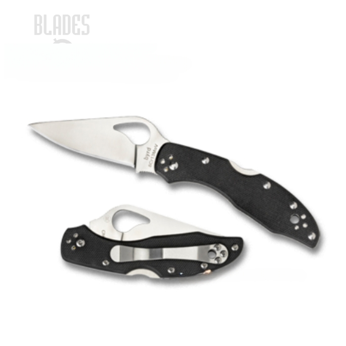 Byrd Meadowlark Gen 2 Folding Knife, G10 Black, by Spyderco, BY04GP2