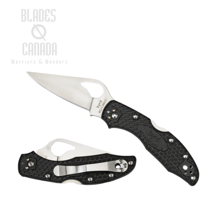 Byrd Meadowlark Gen 2 Folding Knife, FRN Black, by Spyderco, BY04PBK2