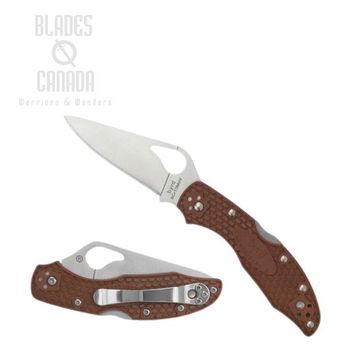 Byrd Meadowlark Folding Knife, FRN Brown, by Spyderco, BY04PBN2