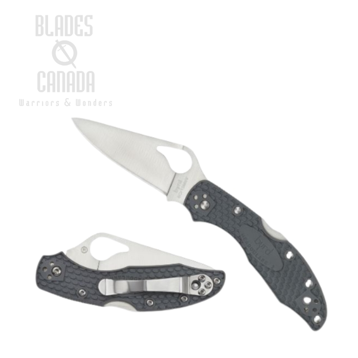 Byrd Meadowlark Folding Knife, FRN Grey, by Spyderco, BY04PGY2