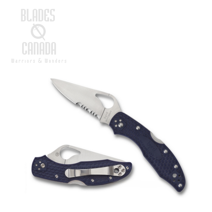 Byrd Meadowlark Folding Knife, FRN Blue, by Spyderco, BY04PSBL2