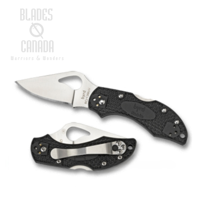 Byrd Robin Gen 2 Folding Knife, FRN Black, by Spyderco, BY10PBK2