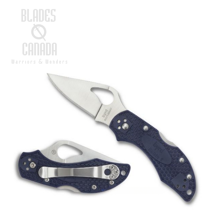 Byrd Robin 2 Folding Knife, FRN Blue, by Spyderco, BY10PBL2