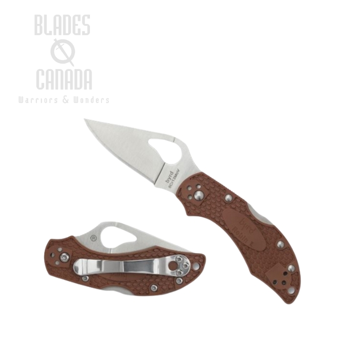 Byrd Robin 2 Folding Knife, FRN Brown, by Spyderco, BY10PBN2