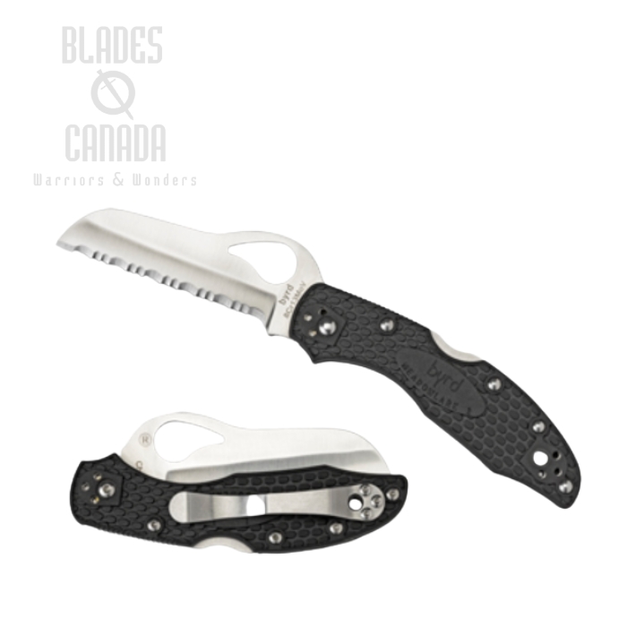 Byrd Meadowlark Rescue, FRN Black, by Spyderco, BY19SBK2