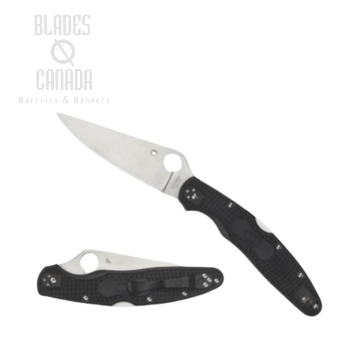 Spyderco Police 4 Folding Knife, VG10, FRN Black, C07PBK4