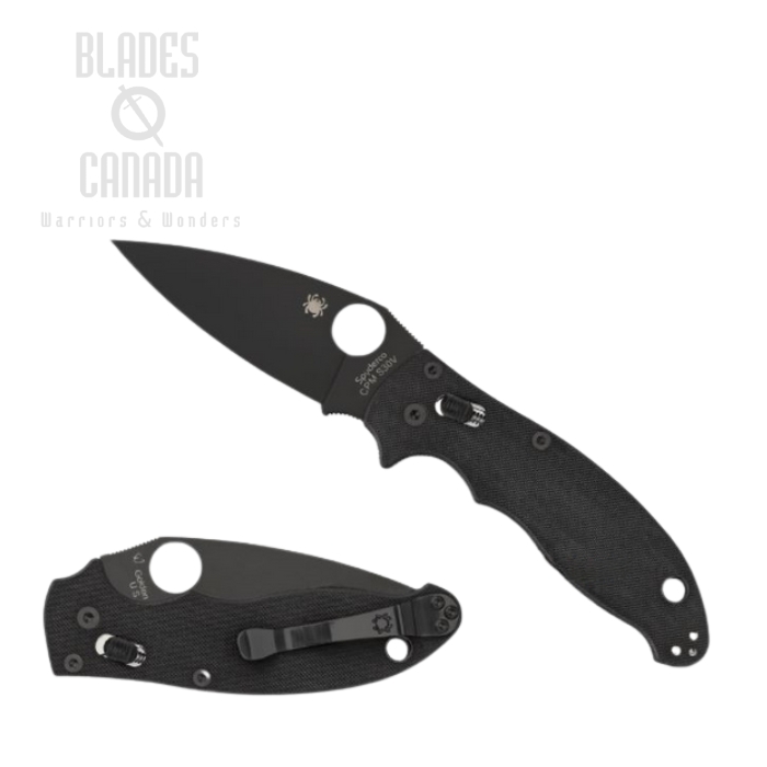 Spyderco Manix 2 Folding Knife, CPM S30V, G10 Black, C101GPBBK2