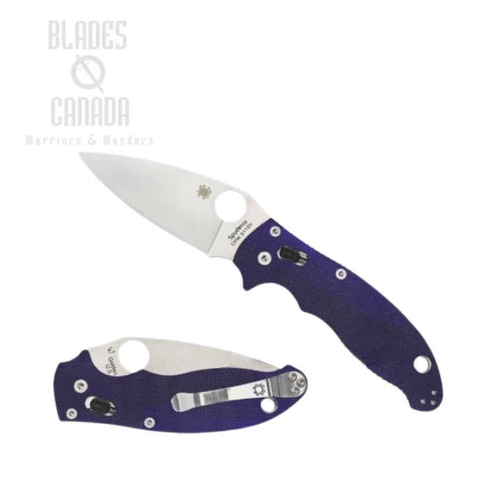 Spyderco Manix 2 Folding Knife, CPM S110V, G10 Blue, C101GPDBL2