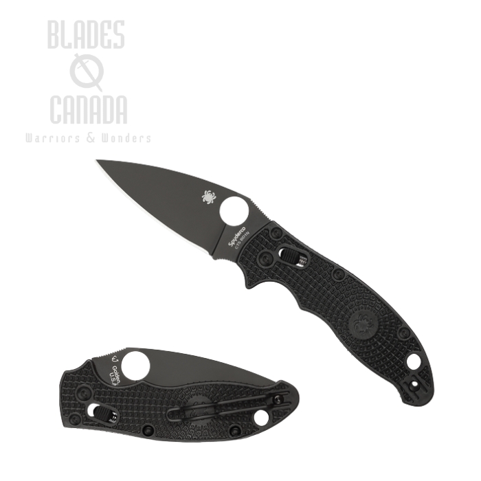 Spyderco Manix 2 Folding Knife, CTS BD1N, FRCP Black, C101PBBK2