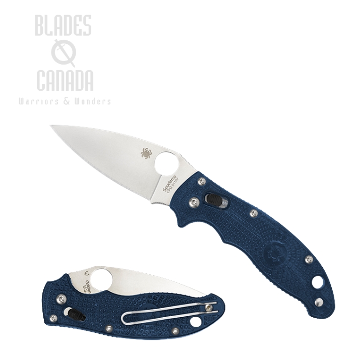 Spyderco Manix 2 Folding Knife, CPM 110V, FRCP Dark Blue, C101PDBL2