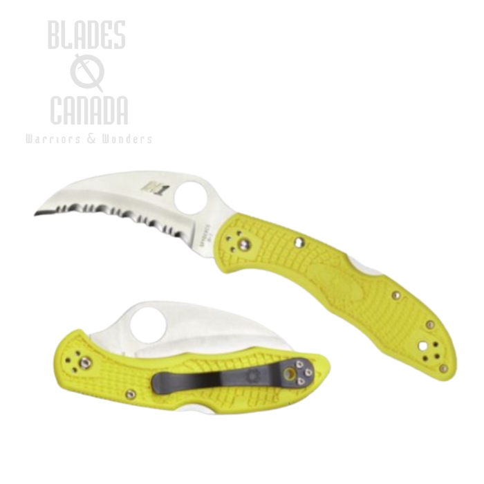 Spyderco Tasman Salt 2 Folding Knife, H1 Steel, FRN Yellow, C106SYL2