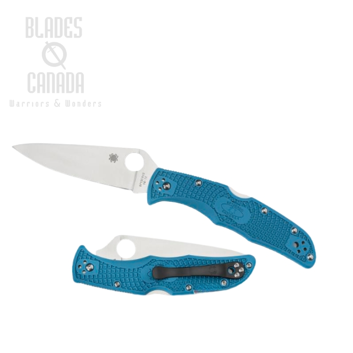Spyderco Endura 4 Folding Knife, VG10, FRN Blue, C10FPBL