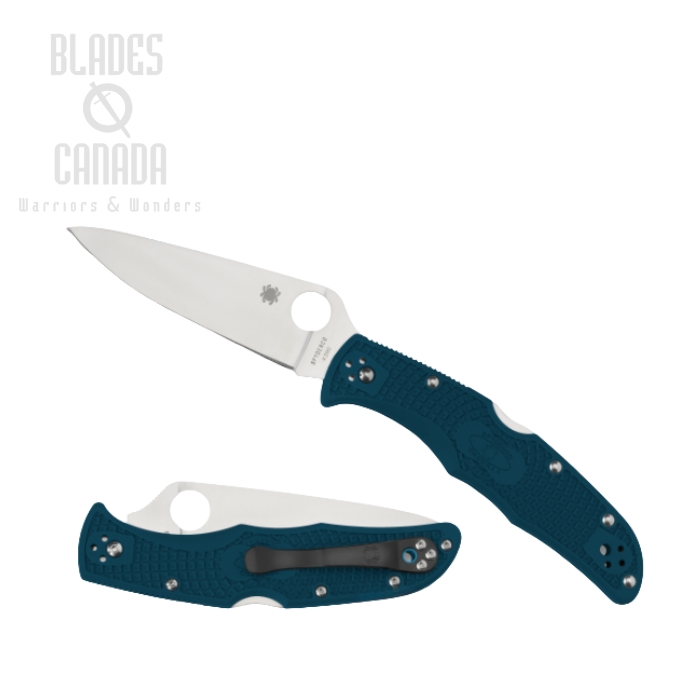 Spyderco Endura 4 Folding Knife, K390, FRN Blue, C10FPK390