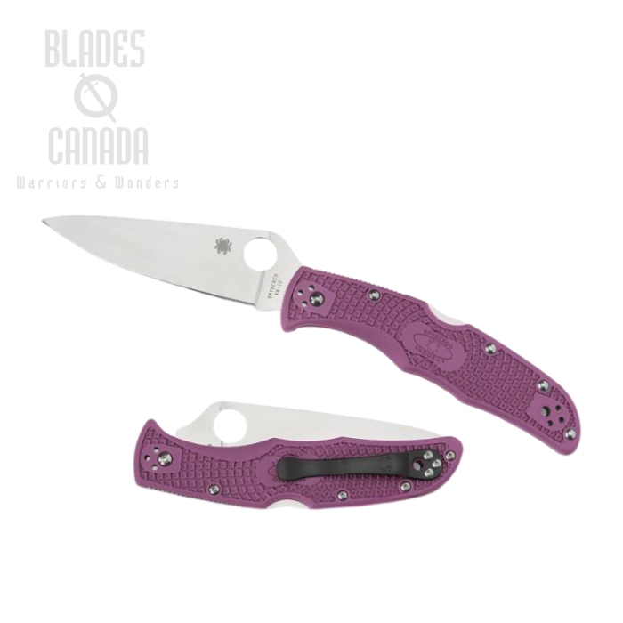 Spyderco Endura 4 Folding Knife, VG10, FRN Purple, C10FPPR