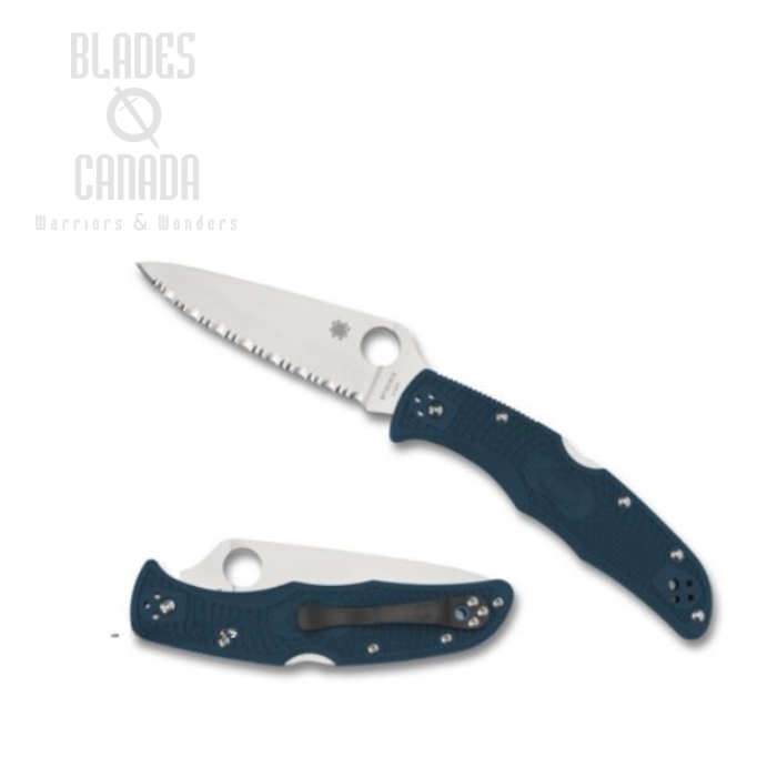 Spyderco Endura 4 Folding Knife, K390, FRN Blue, C10FSK390