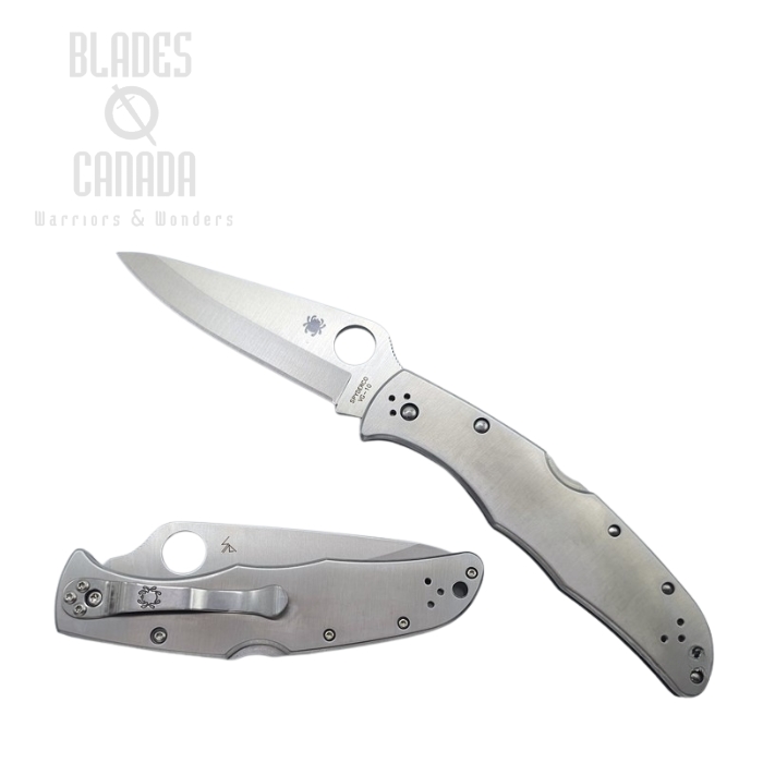 Spyderco Endura 4 Folding Knife, VG10, Stainless Handle, C10P