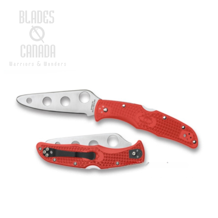 Spyderco Endura 4 Training Folding Knife, AUS6, FRN Red, C10TR