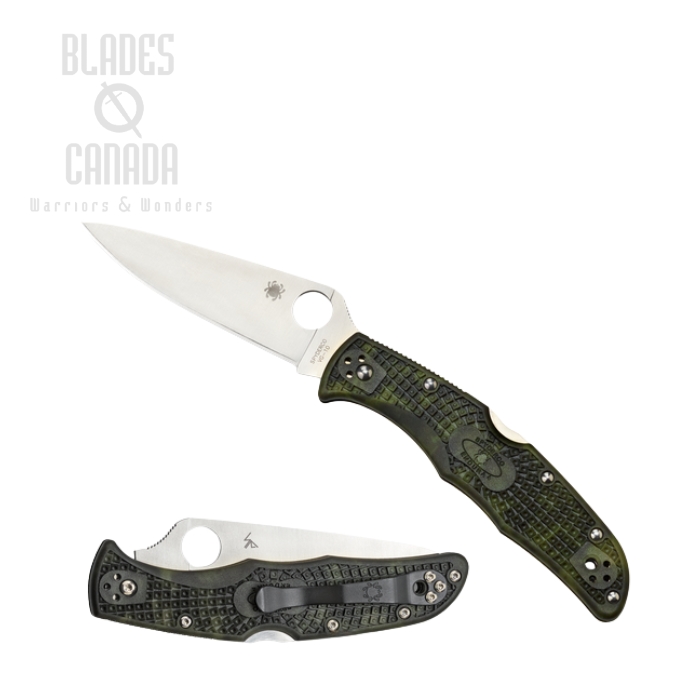 Spyderco Endura 4 Folding Knife, VG10, FRN Zome Green, C10ZFPGR