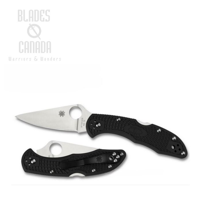 Spyderco Delica 4 Folding Knife, VG10, FRN Black, C11FPBK