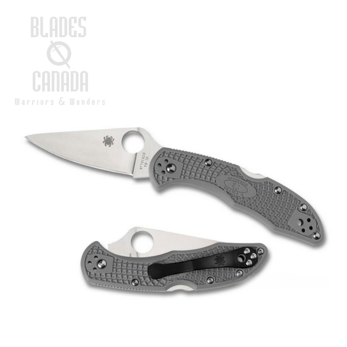 Spyderco Delica 4 Folding Knife, VG10, FRN Grey, C11FPGY