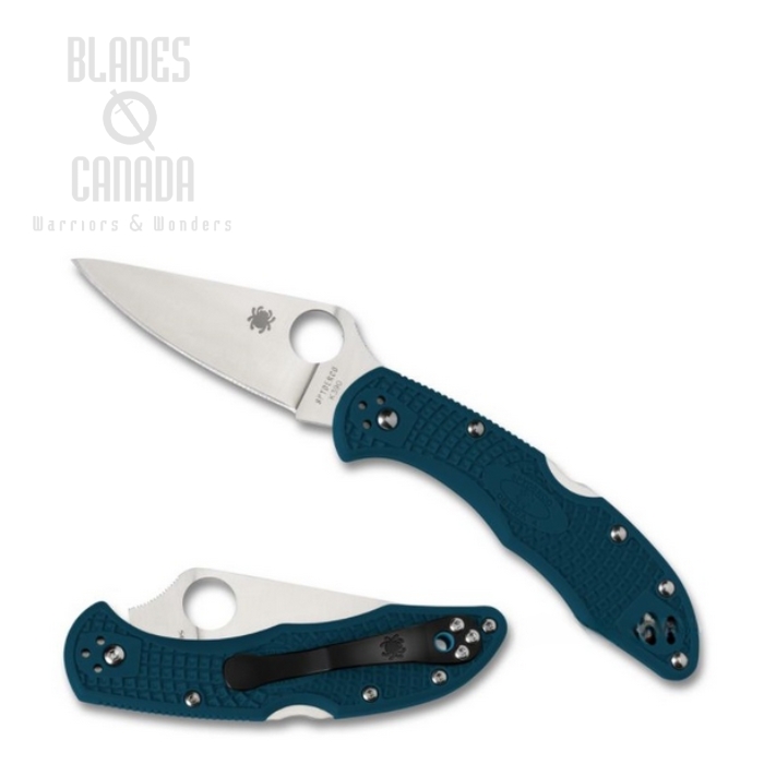 Spyderco Delica 4 Folding Knife, K390, FRN Blue, C11FPK390